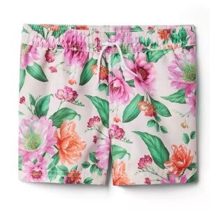 Janie and Jack Floral Dahlia Swim Trunks – Size 6